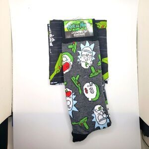 Rick and Morty crew socks with matching bandana